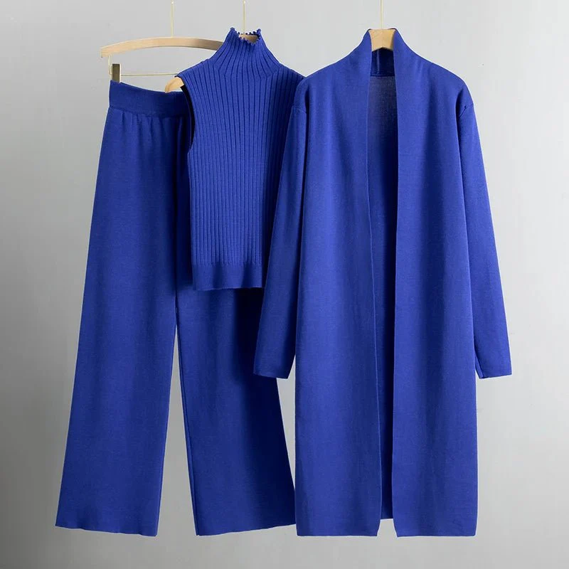 Women's Elegant Three-Piece Coordinated Set in Versatile Colours - Image 9
