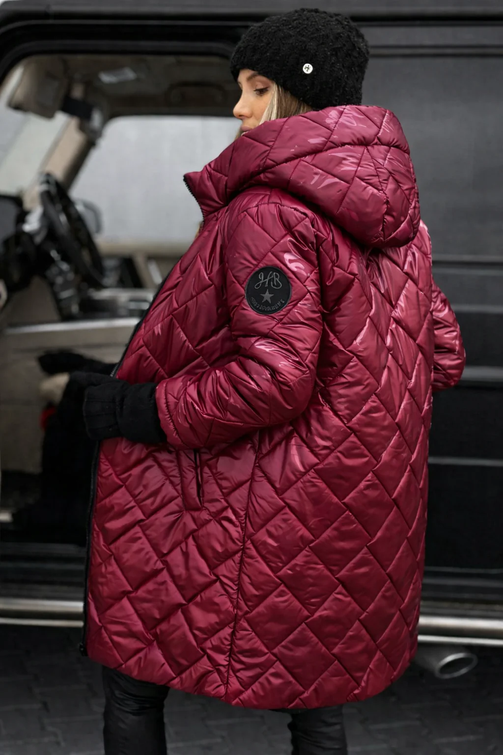 Women's Hooded Quilted Puffer Coat — Longline Lightweight Insulated Winter Jacket - Image 7