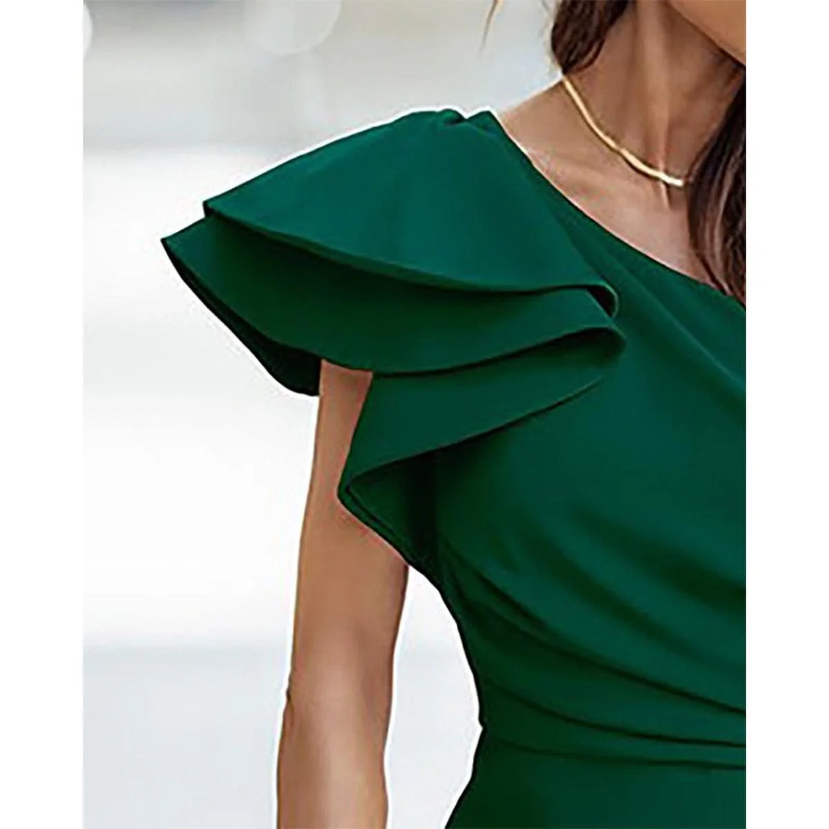 Women's One-Shoulder Formal Occasion Dress - Image 2