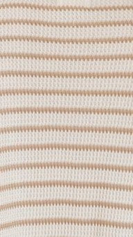 Beige Striped Knit Shirt & Shorts Set - Image 9