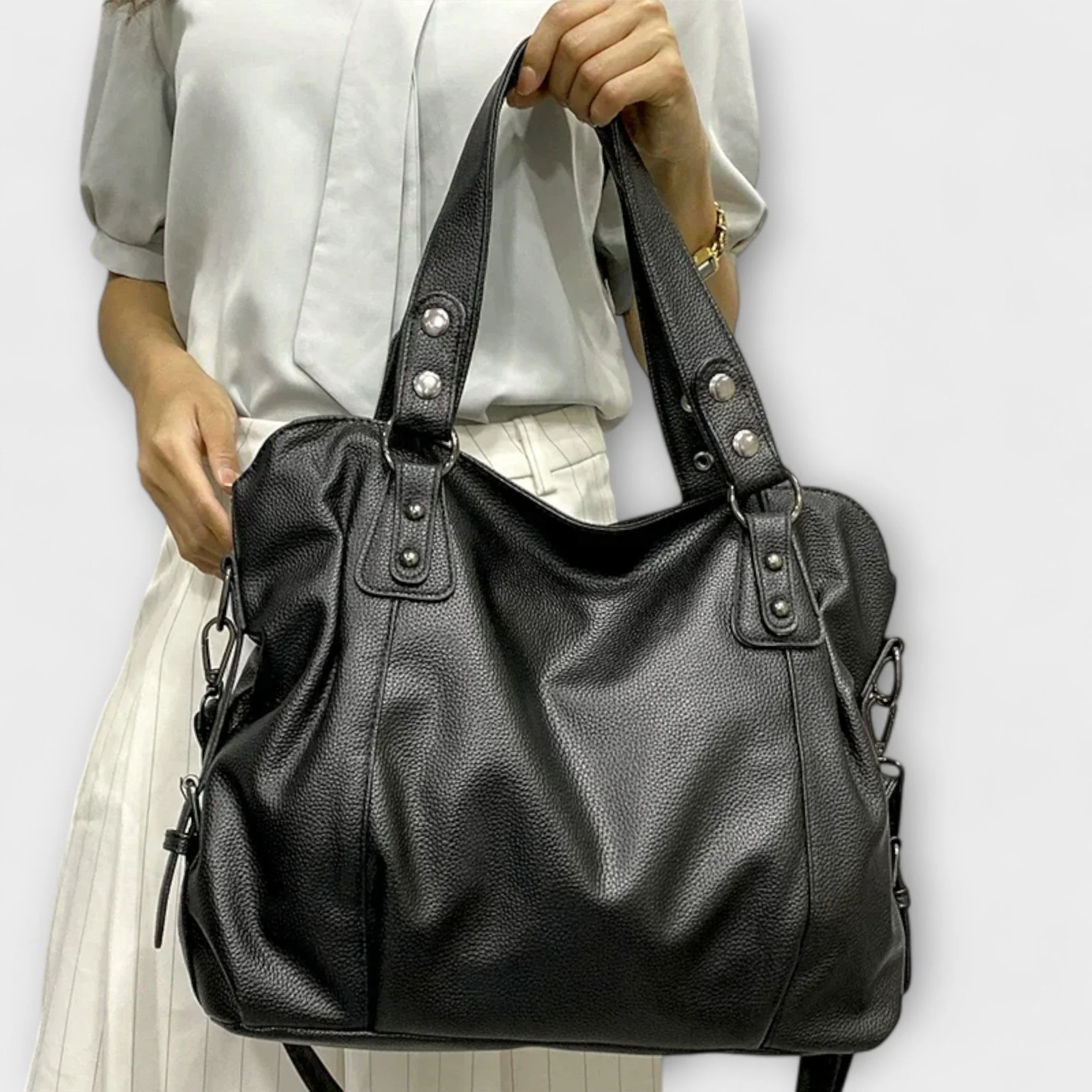 Women's Sleek Design Shoulder Bag with Minimal Modern Silhouette - Image 3