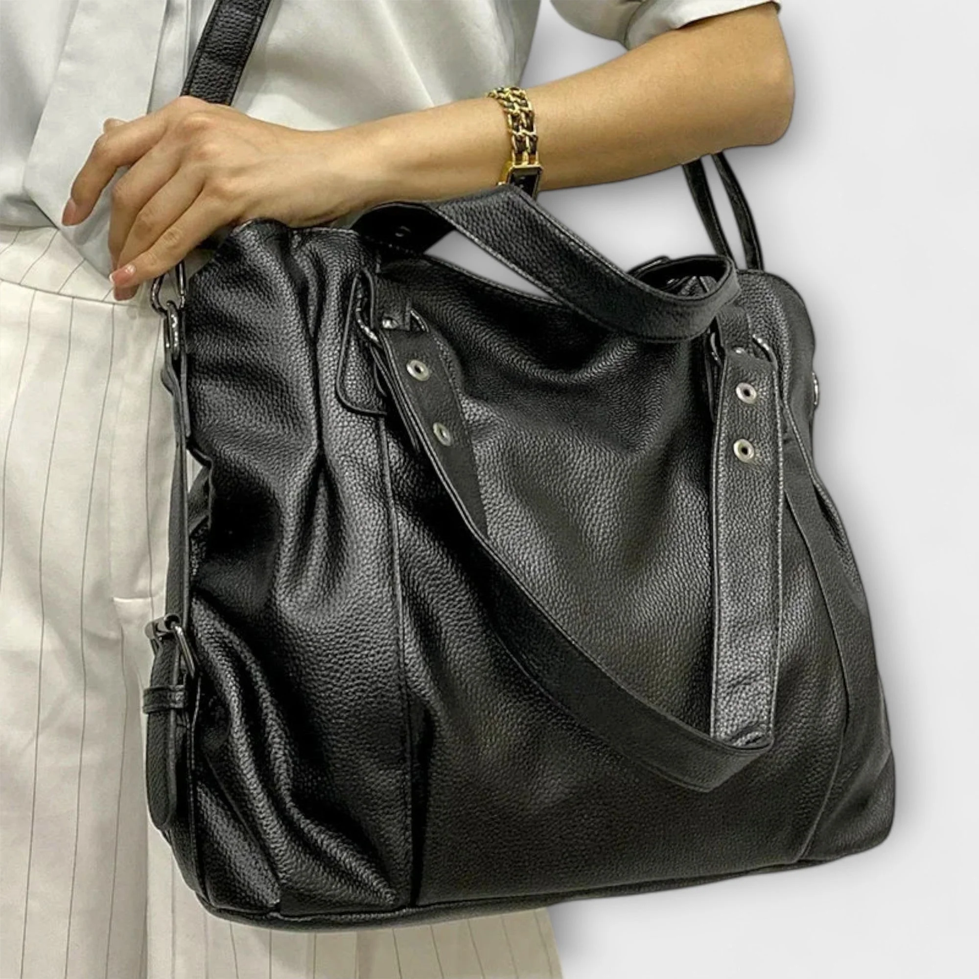 Women's Sleek Design Shoulder Bag with Minimal Modern Silhouette - Image 4