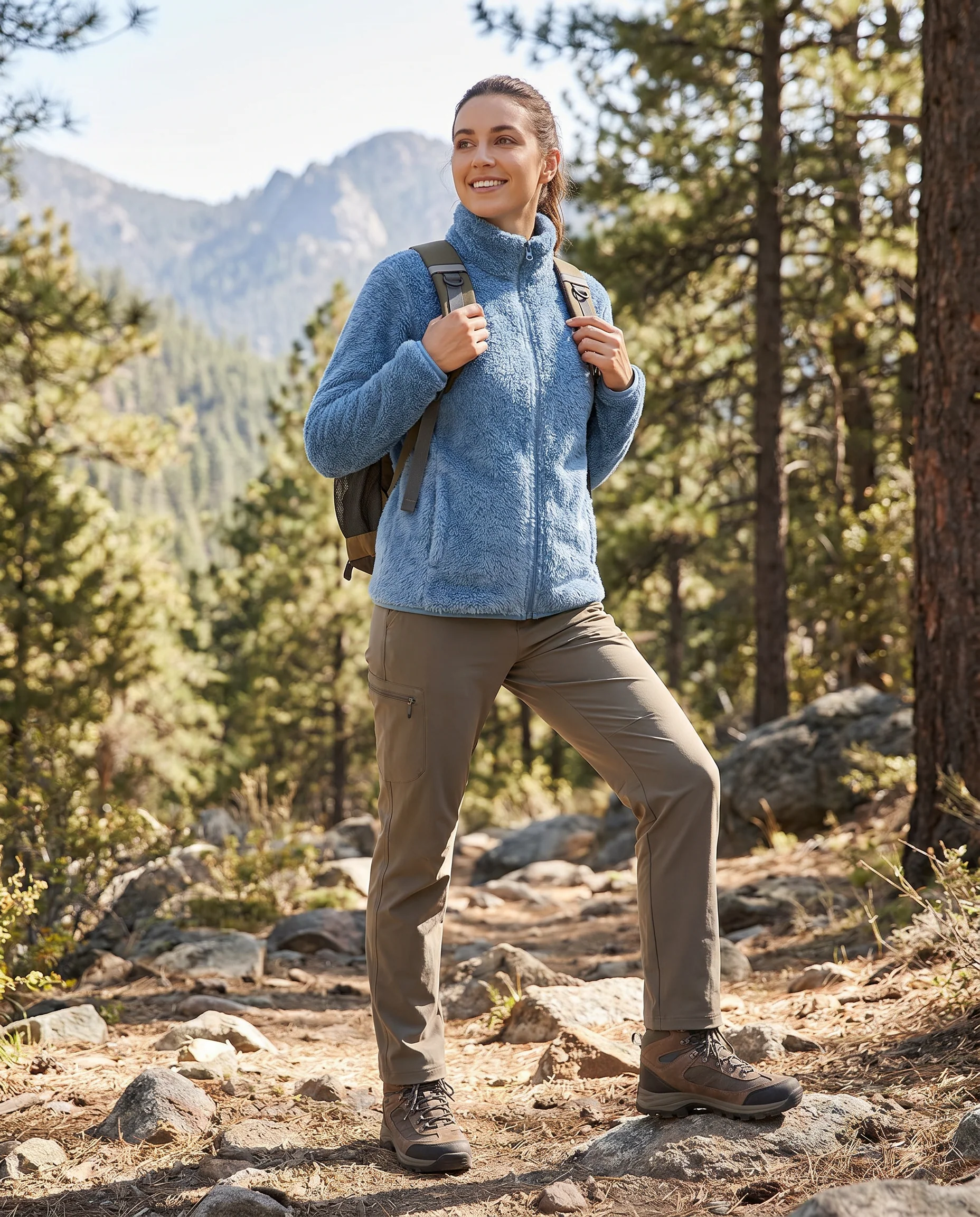 Women's Warm Cozy Fleece Jacket - Image 2