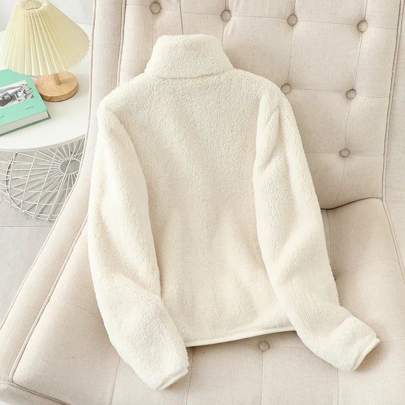 Women's Warm Cozy Fleece Jacket - Image 8