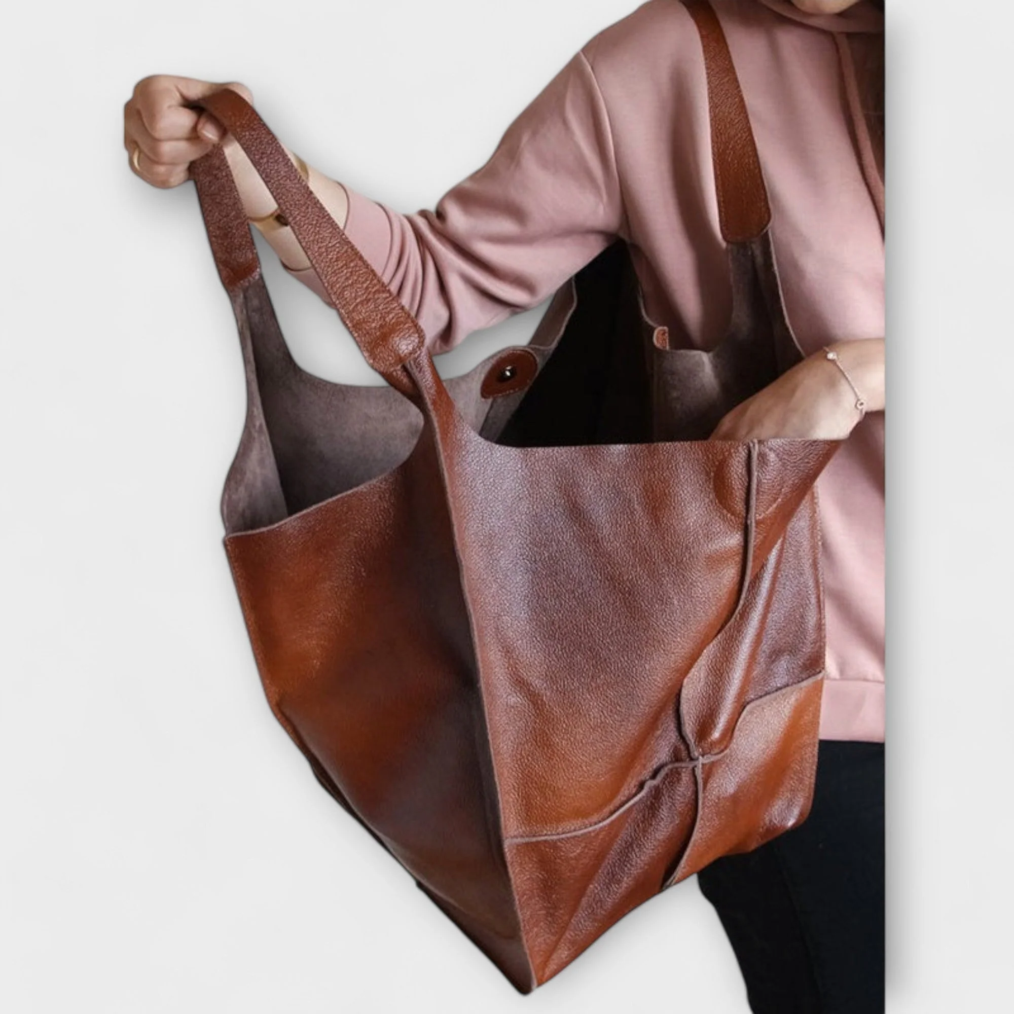 Women's Spacious Everyday Tote Bag with Wide Interior Compartment - Image 9