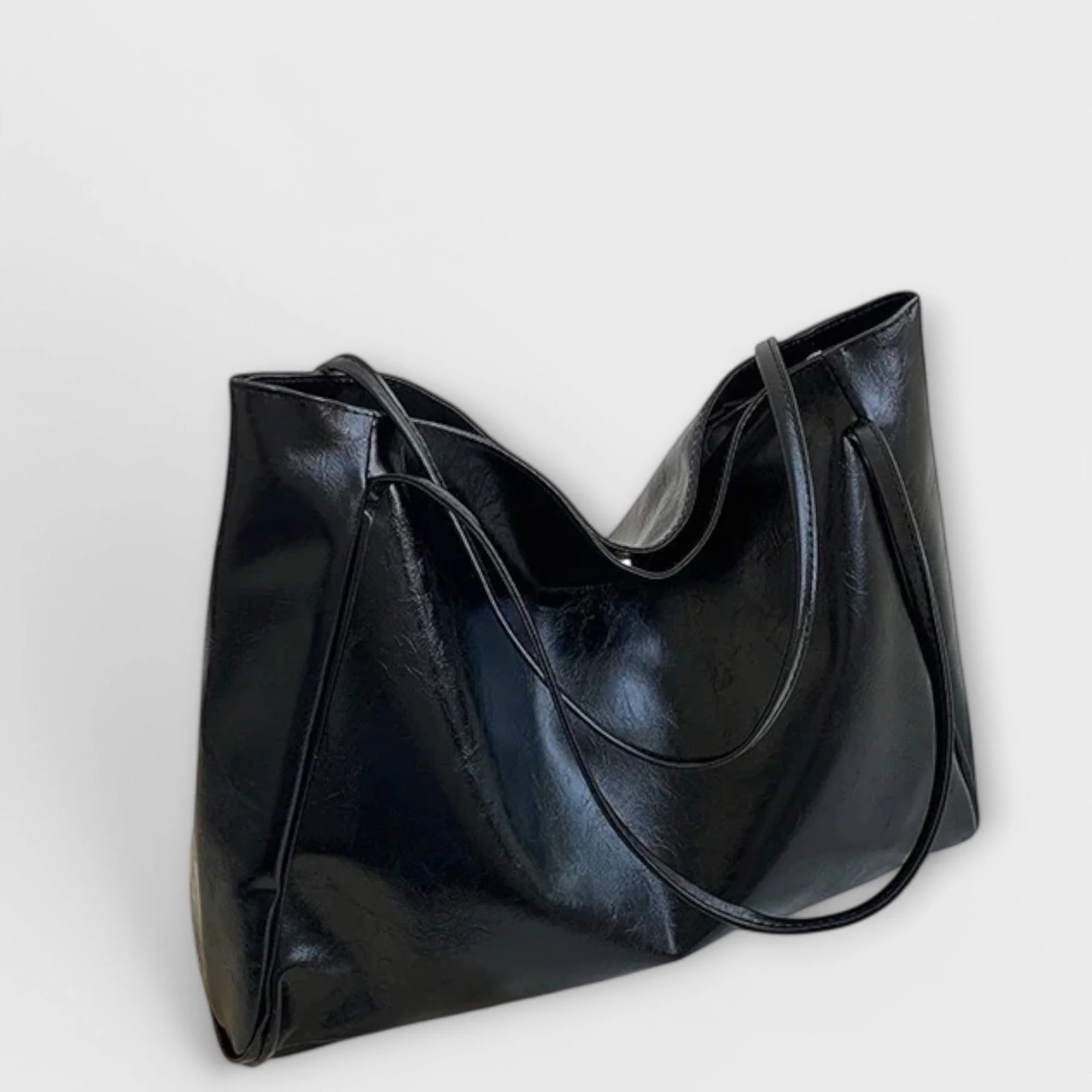 Women's Structured Handbag with Top Handle and Detachable Strap - Image 5