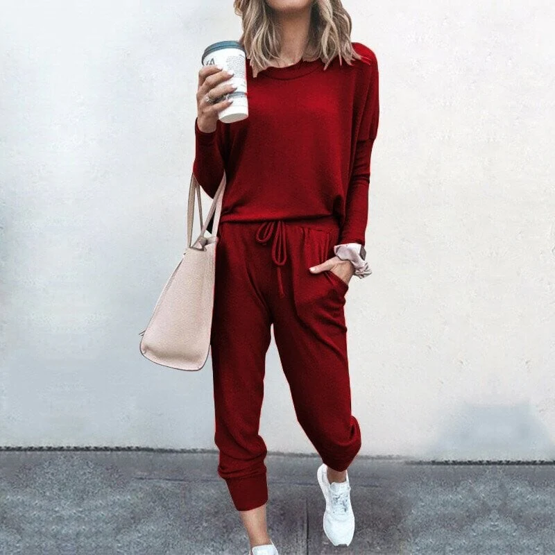 Women's Stylish Two-Piece Top and Trouser Coordinated Set - Image 11