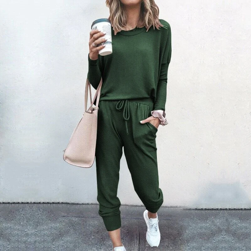Women's Stylish Two-Piece Top and Trouser Coordinated Set - Image 12