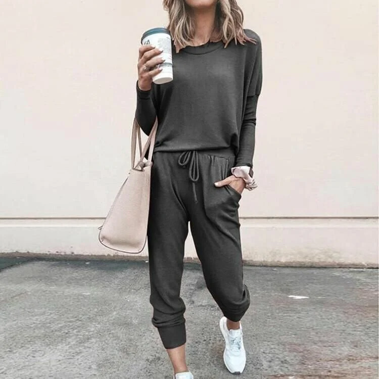 Women's Stylish Two-Piece Top and Trouser Coordinated Set - Image 7
