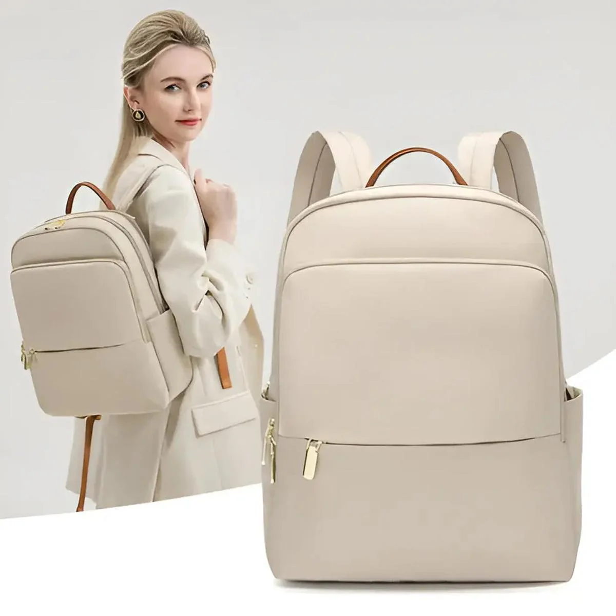 Women's Clean Waterproof Laptop Backpack - Image 2