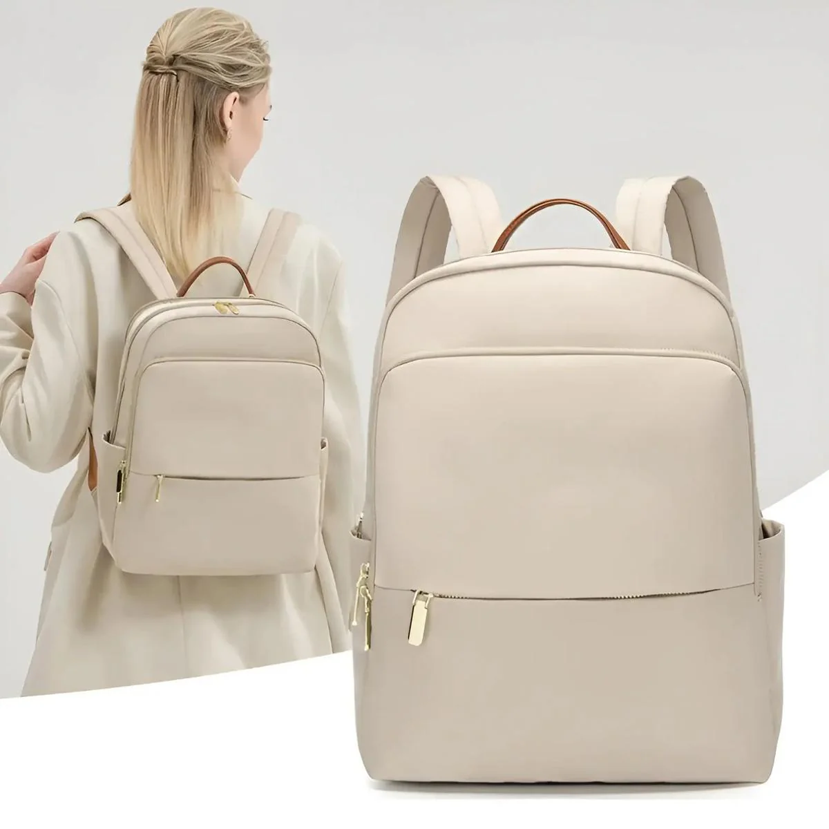 Women's Clean Waterproof Laptop Backpack - Image 4