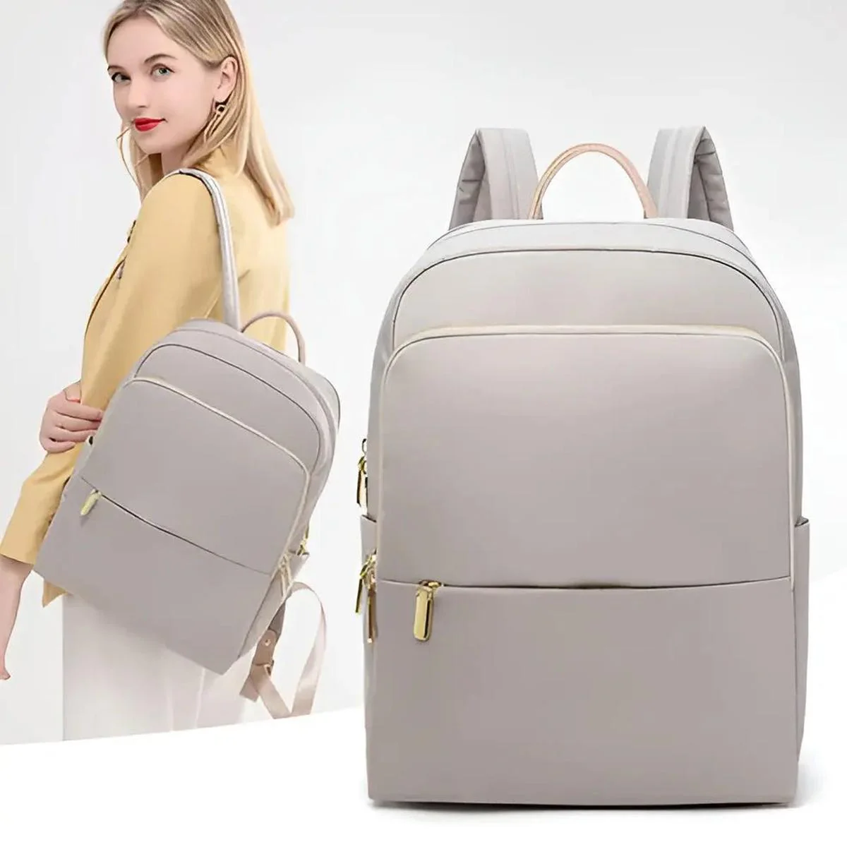 Women's Clean Waterproof Laptop Backpack - Image 9